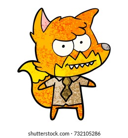 cartoon grinning fox