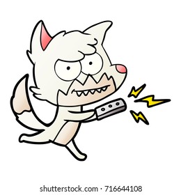 zorro de hilado de dibujos animados con control remoto