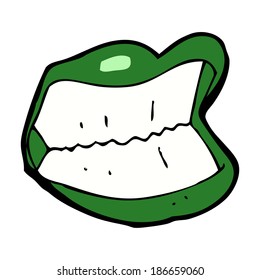 cartoon grinning halloween mouth