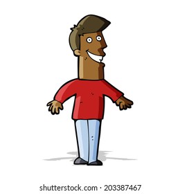 Cartoon-Grinser