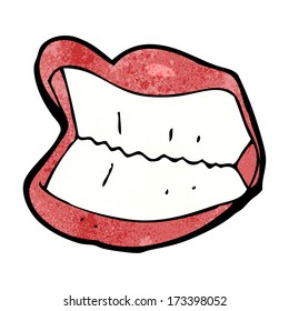 cartoon grinning mouth
