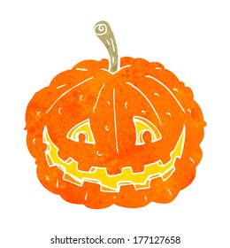 cartoon grinning pumpkin