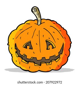 calabaza para sonreír con dibujos animados