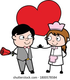 Cartoon Groom in Love Character Design Illustration
