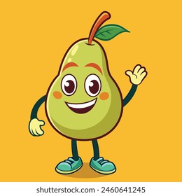 Cartoon groovy retro Vector Illustration