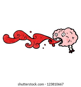 cerebro bruto de dibujos animados
