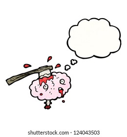 cerebro bruto de dibujos animados