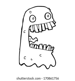 fantasma bruto de la caricatura