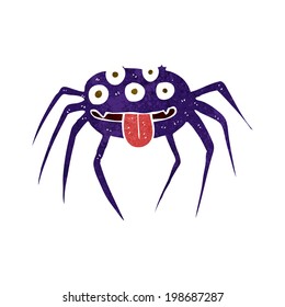 cartoon gross halloween spider