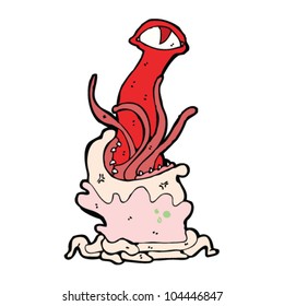 monstruo burdo de la caricatura