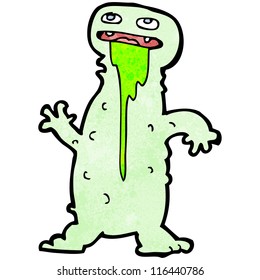 monstruo burdo de la caricatura