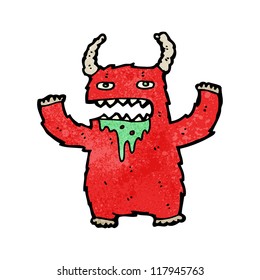 monstruo burdo de la caricatura