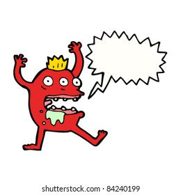 monstruo burdo de la caricatura