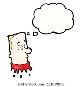 caricatura de la cabeza de caricatura grave