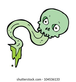 cartoon gross skull