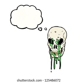 cráneo burdo de dibujos animados