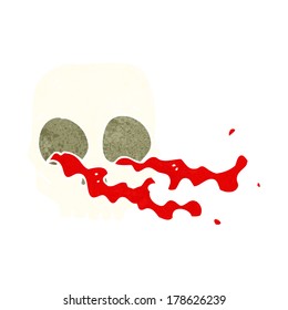 cráneo burdo de dibujos animados