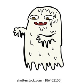 fantasma de bache bruto de dibujos animados