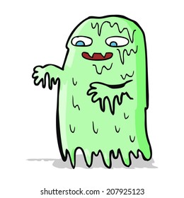 cartoon gross slime ghost