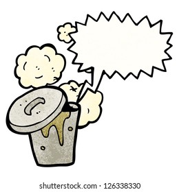 cartoon gross smelly bin