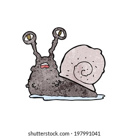 cartoon gross snail