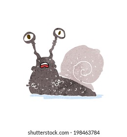 cartoon gross snail