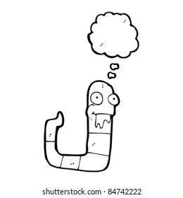 cartoon gross worm
