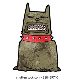 perro gruñido de dibujos animados