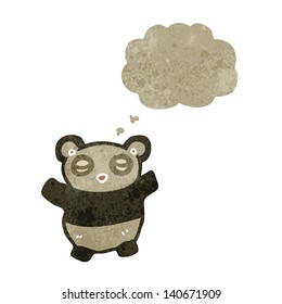 cartoon grumpy panda bear