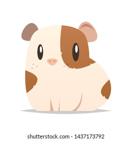 Cartoon guinea pig vector isolated illustration