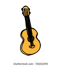 Cartoon of guitar
