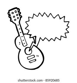 cartoon guitar