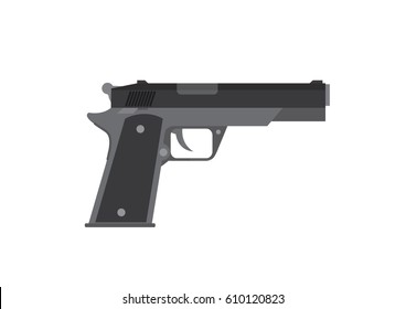 Cartoon, Gun., vector eps10