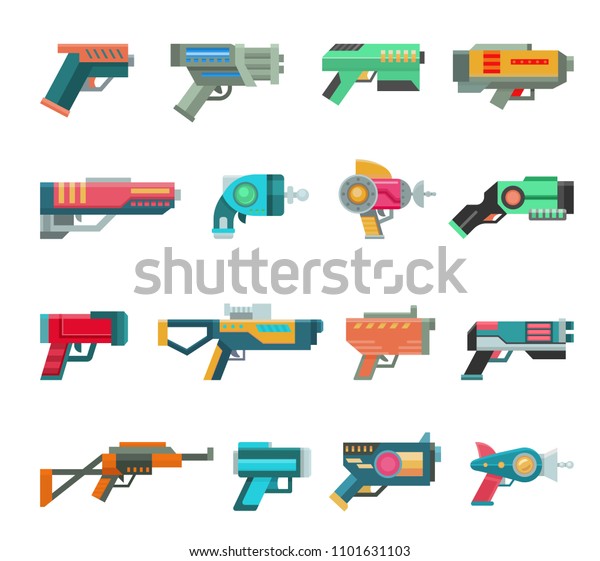 Cartoon Gun Vector Toy Blaster Kids Stock Vector (Royalty Free ...