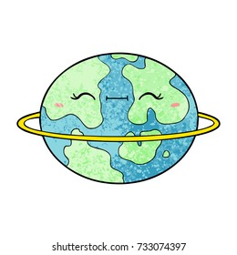 planeta alienígena habitable de dibujos animados
