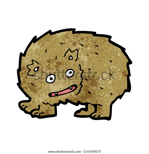 Cartoon Hairy Animal Stock Vector (Royalty Free) 116569075 | Shutterstock