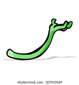 cartoon halloween arm holding up