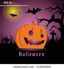 
Cartoon Halloween Background A. A spooky background of a haunted house with a full moon in the background. terror and horror background. evil pumpkin halloween. pumkin halloween. halloween. ghost
