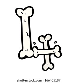 cartoon halloween bone number