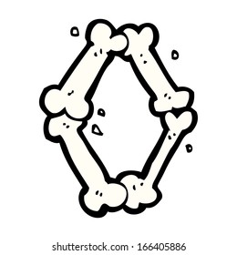 cartoon halloween bone number