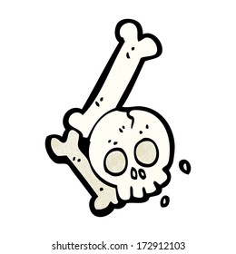 cartoon halloween bone number