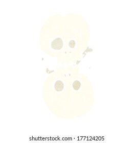 cartoon halloween bone number