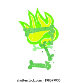 cartoon halloween bone number