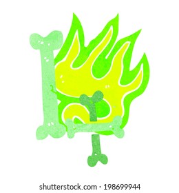 cartoon halloween bone number