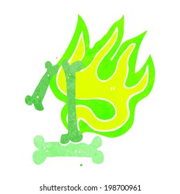 cartoon halloween bone number