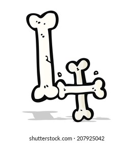 cartoon halloween bone number