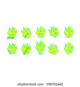 cartoon halloween bone numbers