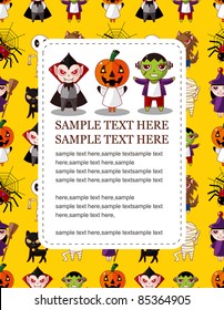 Cartoon Halloween card