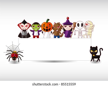 Cartoon Halloween card