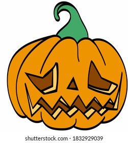 Cartoon Halloween Jack o Lantern